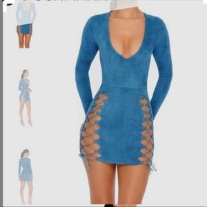 Turquoise body con dress😍